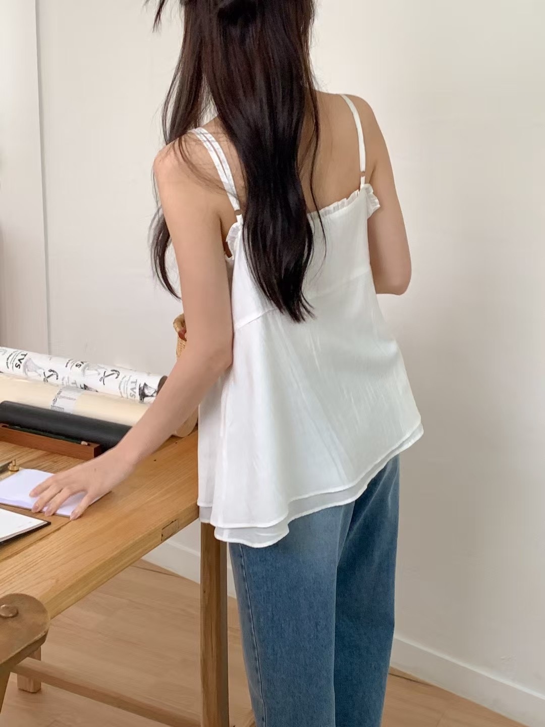 DEAR.FOREST韓國直郵女士新款25春夏真品職業時尚吊帶背心DEAR.FOREST吊帶/背心