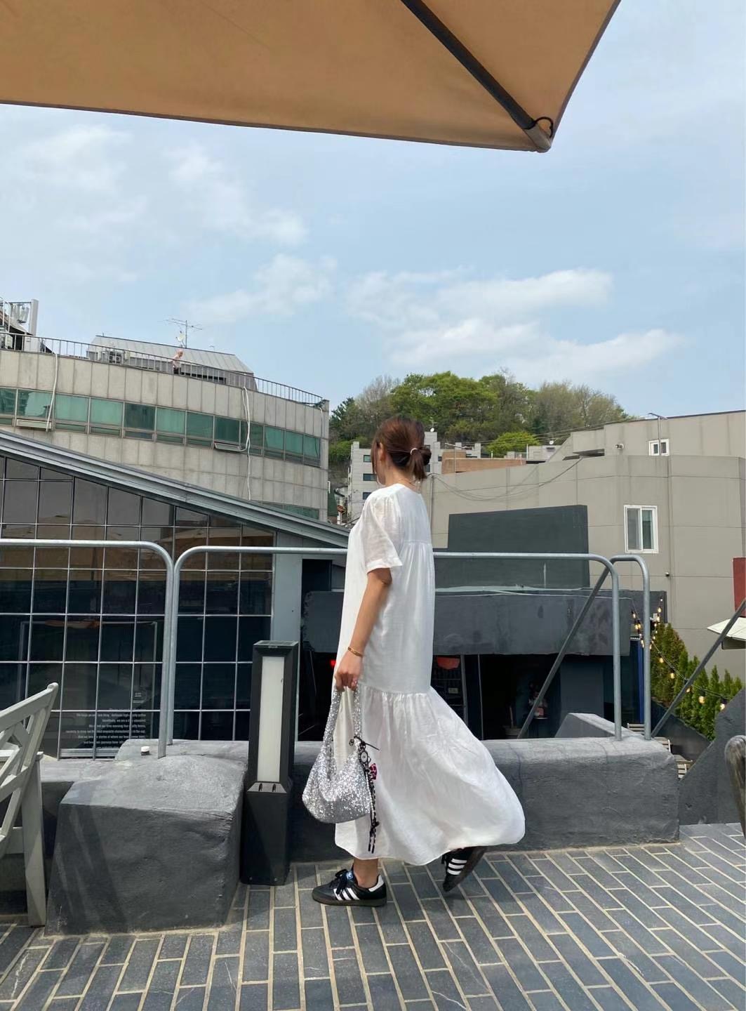 DEBELL韓國代購女士新款熱賣時尚休閑25春夏推薦人氣連衣裙DEBELL連衣裙