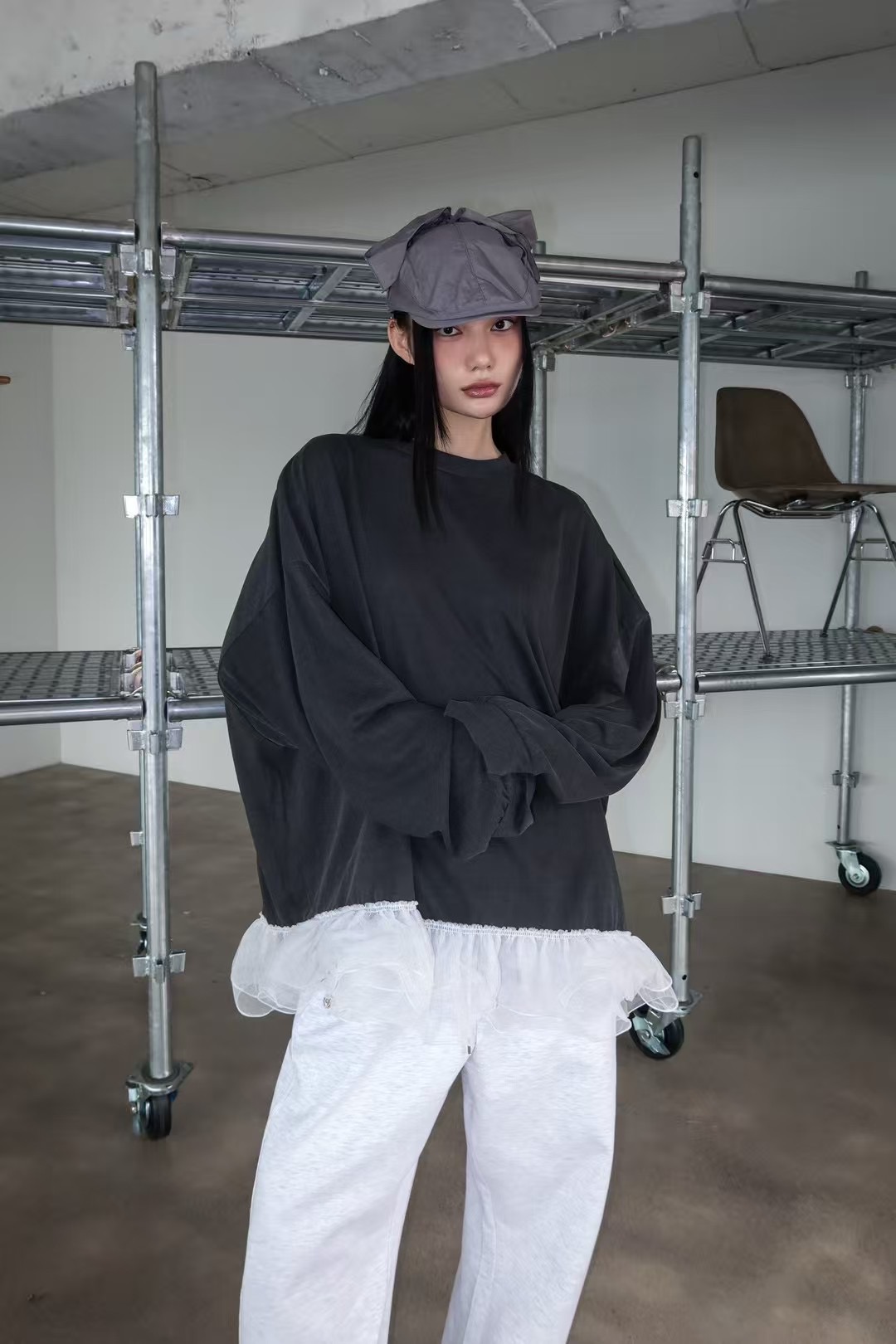 DODO QUEEN-도도퀸-T東大門實拍女裝新品25春夏人氣衛衣DODO QUEEN-도도퀸-T衛衣圖色2