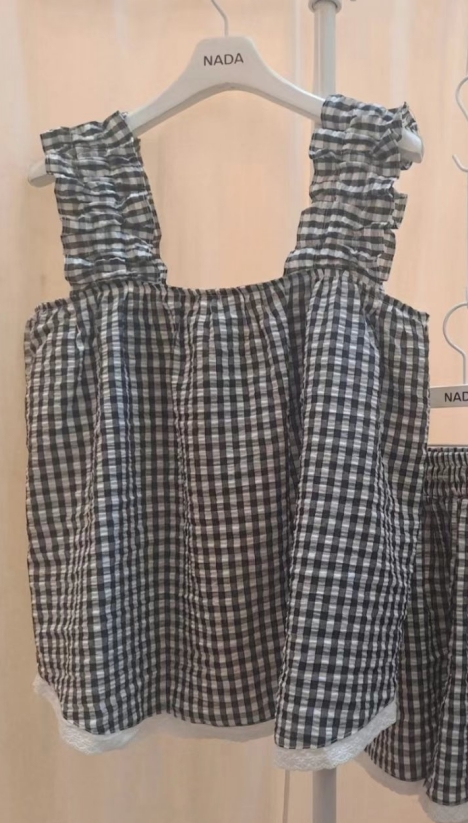 NADA東大門代購女士新款時尚25春夏真品休閑熱賣襯衫蕾絲衫NADA襯衫/蕾絲衫圖色5