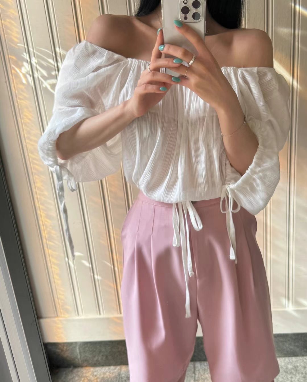 NADA東大門實拍女士新款時尚真品推薦休閑25春夏襯衫蕾絲衫NADA襯衫/蕾絲衫