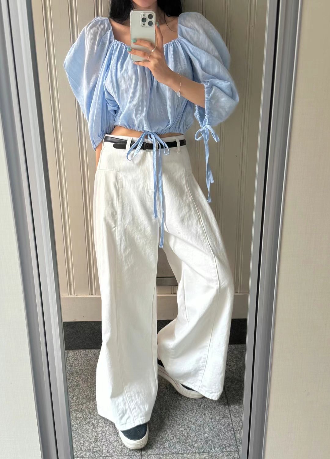 NADA東大門實拍女士新款時尚真品推薦休閑25春夏襯衫蕾絲衫NADA襯衫/蕾絲衫