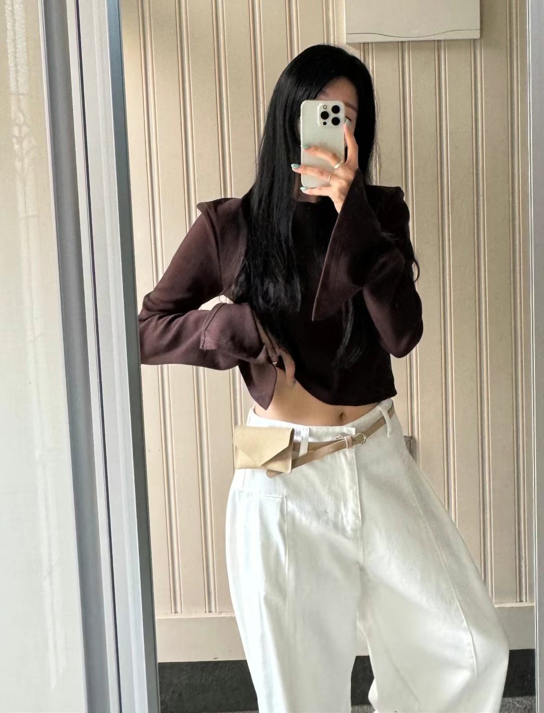 NADA東大門代購女裝新品時尚職業休閑推薦人氣熱賣真品長袖T恤NADA長袖T恤