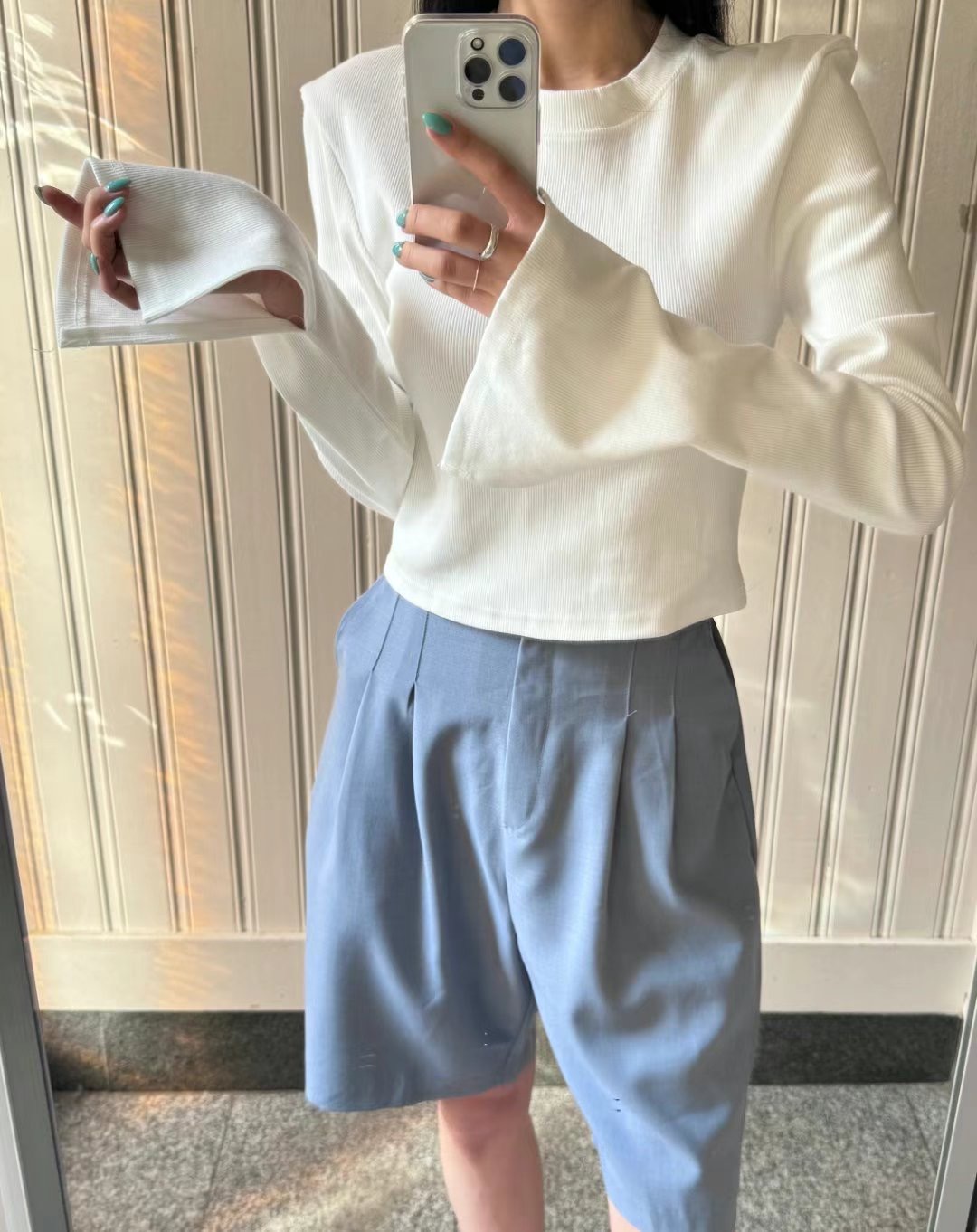 NADA東大門代購女裝新品時尚職業休閑推薦人氣熱賣真品長袖T恤NADA長袖T恤圖色4