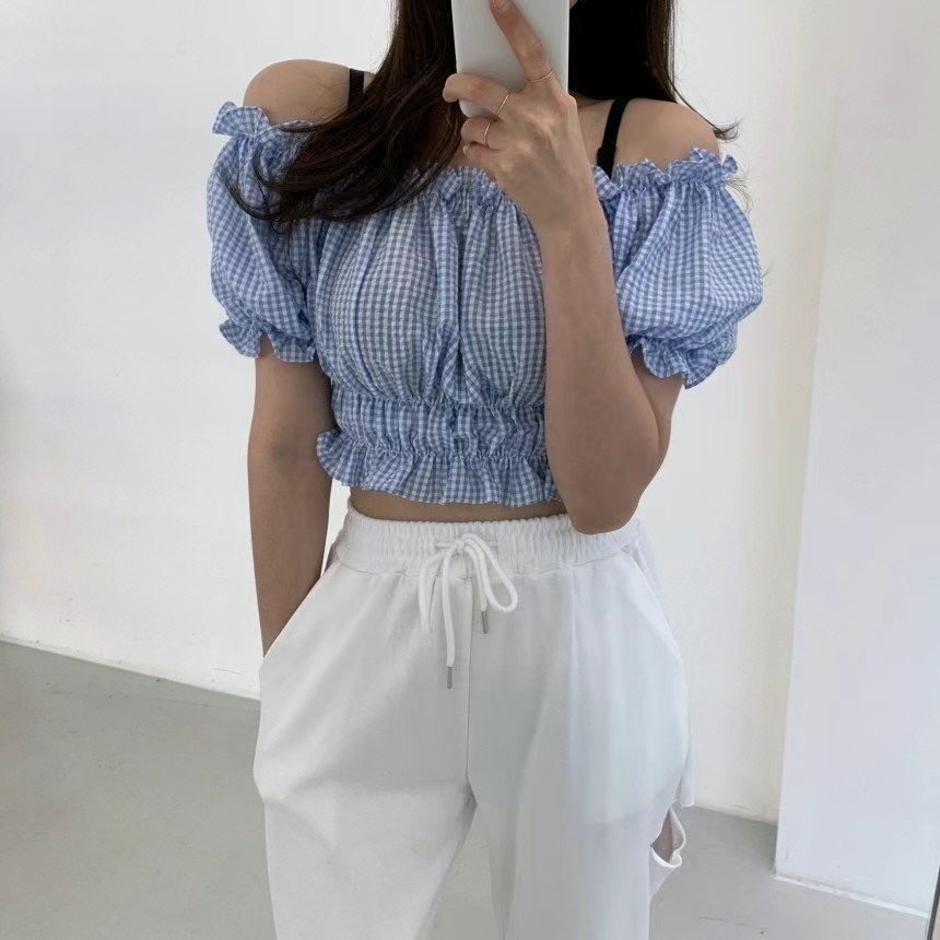 NADA東大門實拍女士新款熱賣25春夏職業時尚人氣襯衫蕾絲衫NADA襯衫/蕾絲衫圖色2