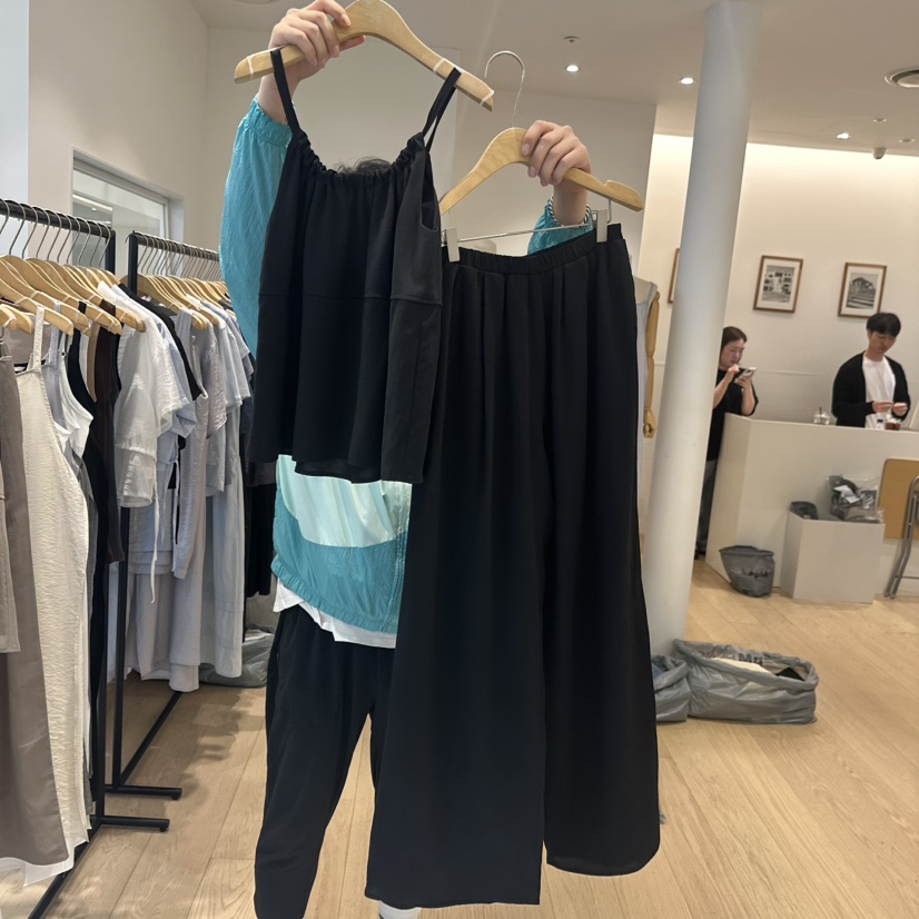 OVU韓國代購女裝新品人氣熱賣休閑真品推薦25春夏套裝兩件套套裝OVU套裝圖色2