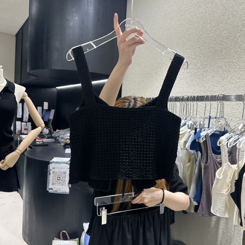 LESSEN韓國直郵女士新款推薦25春夏人氣熱賣真品時尚吊帶背心LESSEN吊帶/背心