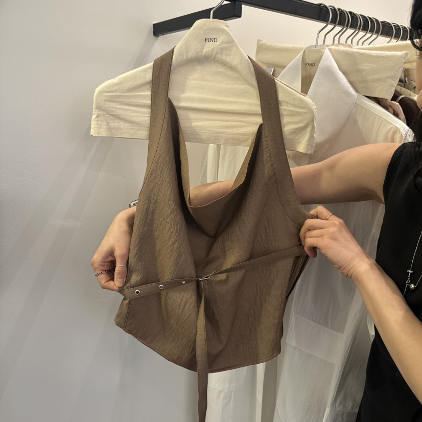 FIND-P東大門代購女裝新品推薦25春夏真品時尚吊帶背心含腰帶FIND-P吊帶/背心圖色4