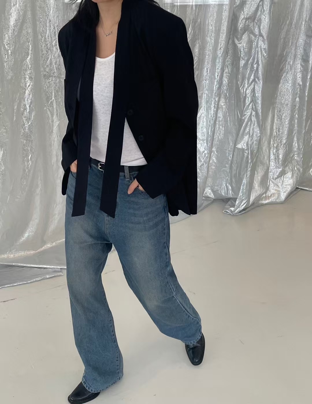 IACOCCA韓國代購女裝新款時尚熱賣休閑人氣推薦真品夾克含脖帶MARCEL___夾克