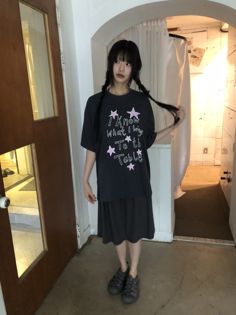 FLASH東大門代購女裝新品職業時尚25春夏人氣休閑推薦熱賣T恤FLASHT恤