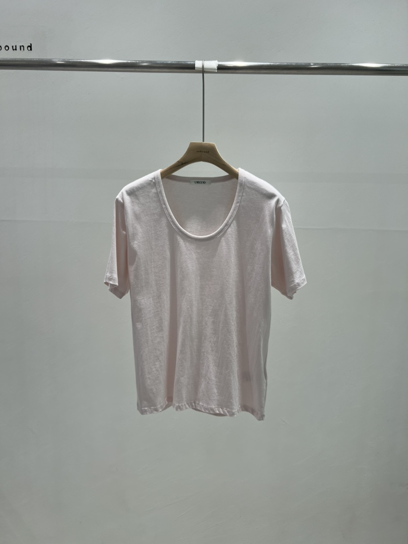 UNBOUND東大門代購女士新品25春夏人氣時尚推薦職業熱賣T恤UNBOUNDT恤圖色2