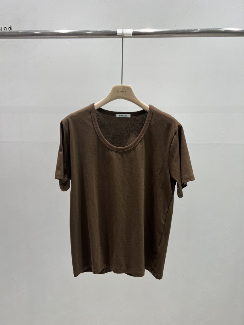 UNBOUND東大門代購女士新品25春夏人氣時尚推薦職業熱賣T恤UNBOUNDT恤圖色3
