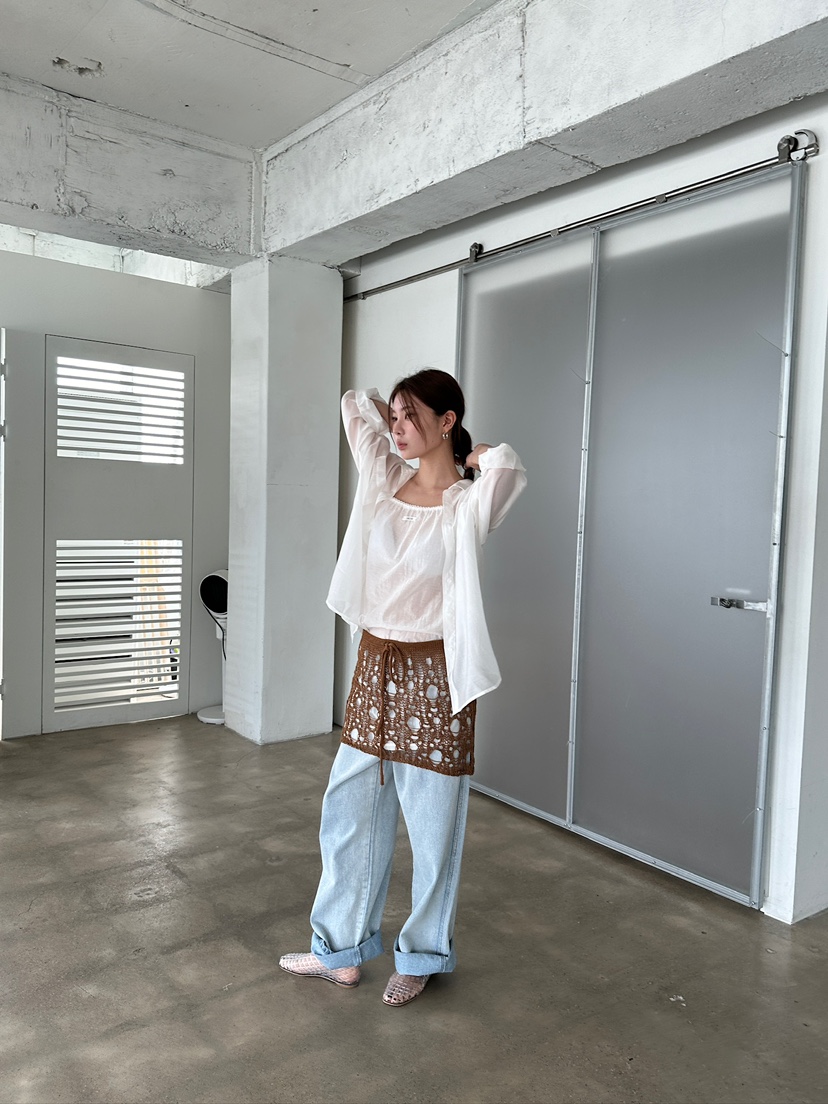 UNBOUND韓國直郵女士新品休閑真品熱賣25春夏職業推薦牛仔褲UNBOUND牛仔褲