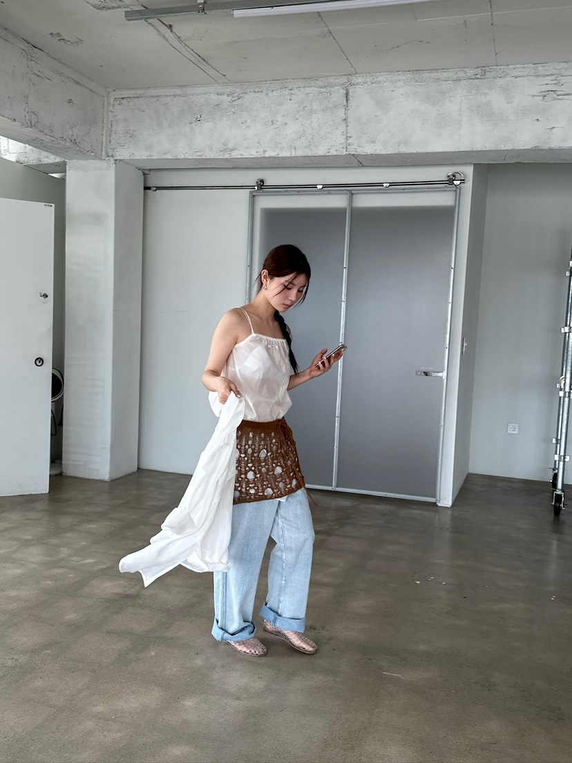 UNBOUND韓國直郵女士新品休閑真品熱賣25春夏職業推薦牛仔褲UNBOUND牛仔褲