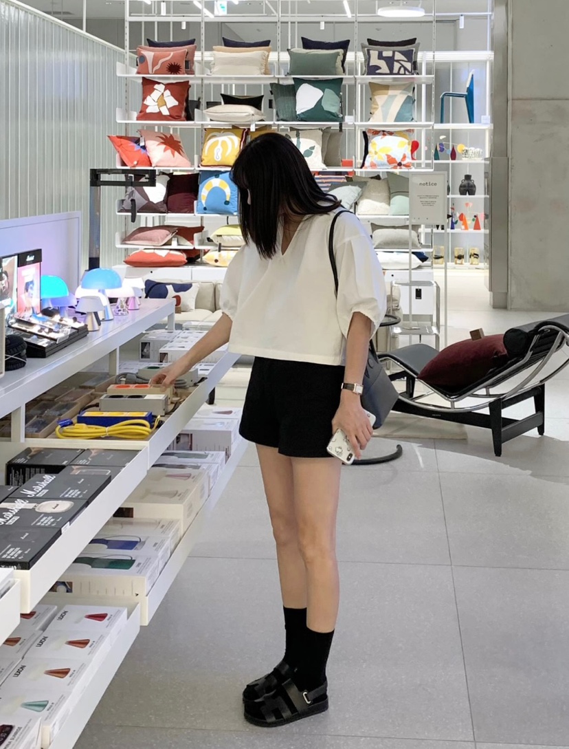 COURGETTE韓國直郵女裝新款時尚休閑人氣真品熱賣推薦職業短褲COURGETTE短褲