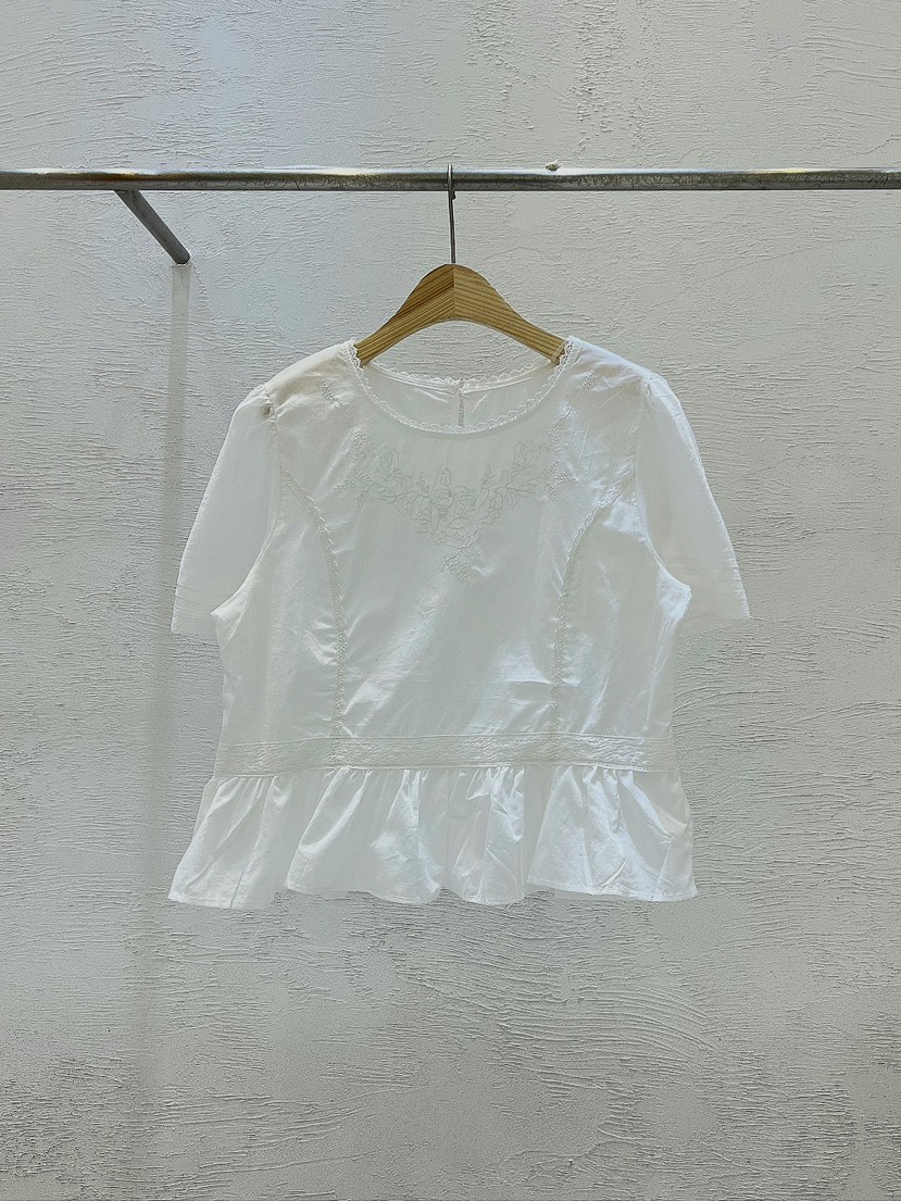 STRAWBERRY韓國代購女裝新款休閑25春夏人氣時尚襯衫蕾絲衫STRAWBERRY襯衫/蕾絲衫