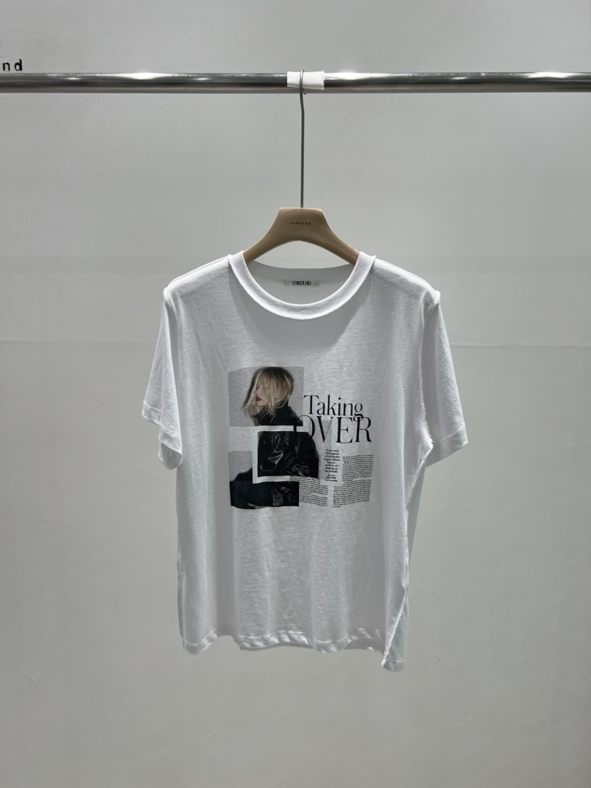 UNBOUND東大門實拍女士新品人氣休閑推薦真品職業時尚25春夏T恤UNBOUNDT恤圖色2