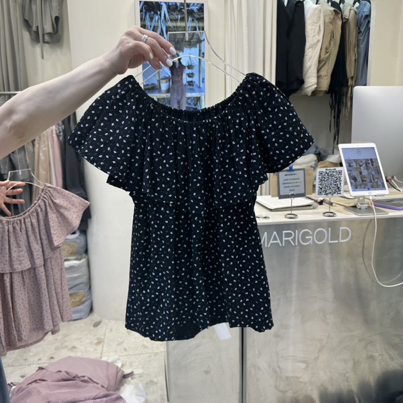 MARIGOLD東大門代購女士新品休閑時尚職業人氣25春夏襯衫蕾絲衫MARIGOLD襯衫/蕾絲衫圖色2