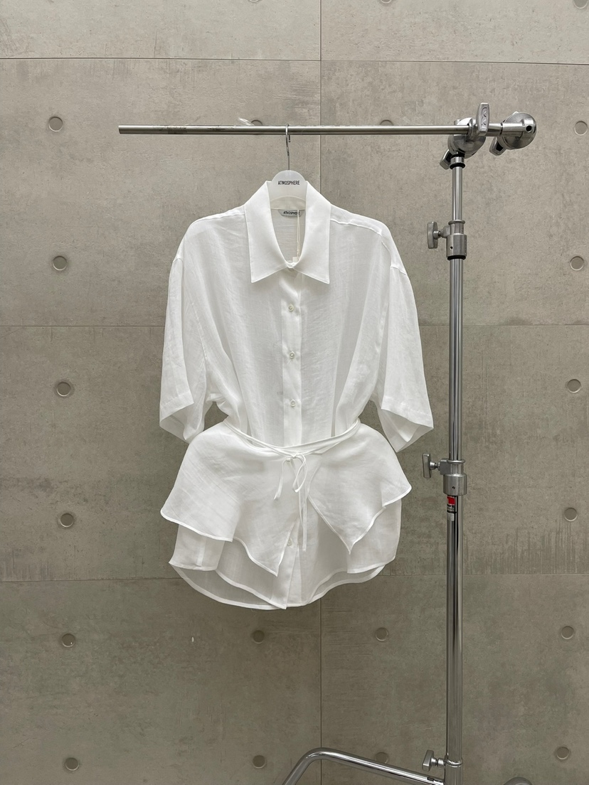ATMOSPHERE韓國代購女士新款時尚休閑真品人氣25春夏襯衫蕾絲衫ATMOSPHERE/BLING襯衫/蕾絲衫圖色1