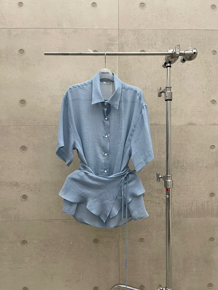 ATMOSPHERE韓國代購女士新款時尚休閑真品人氣25春夏襯衫蕾絲衫ATMOSPHERE/BLING襯衫/蕾絲衫圖色2