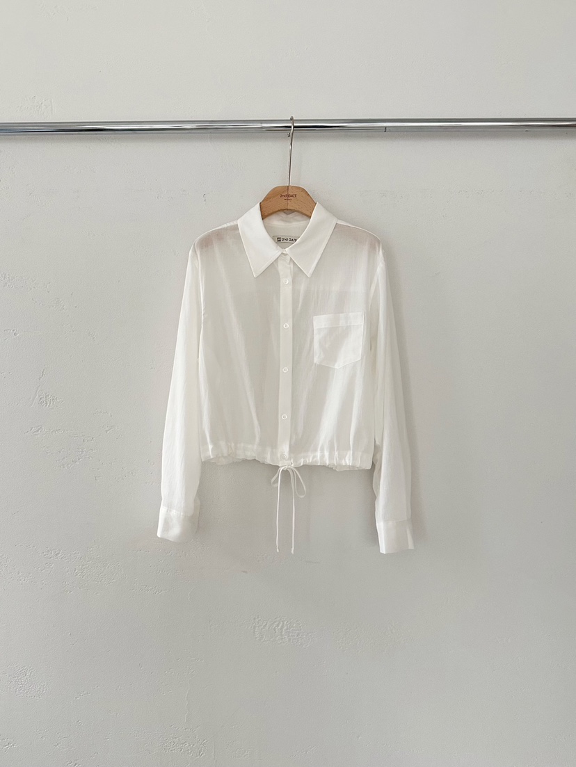 2ND GATE東大門代購女裝新品熱賣推薦職業襯衫蕾絲衫亞麻布2ND GATE襯衫/蕾絲衫圖色1