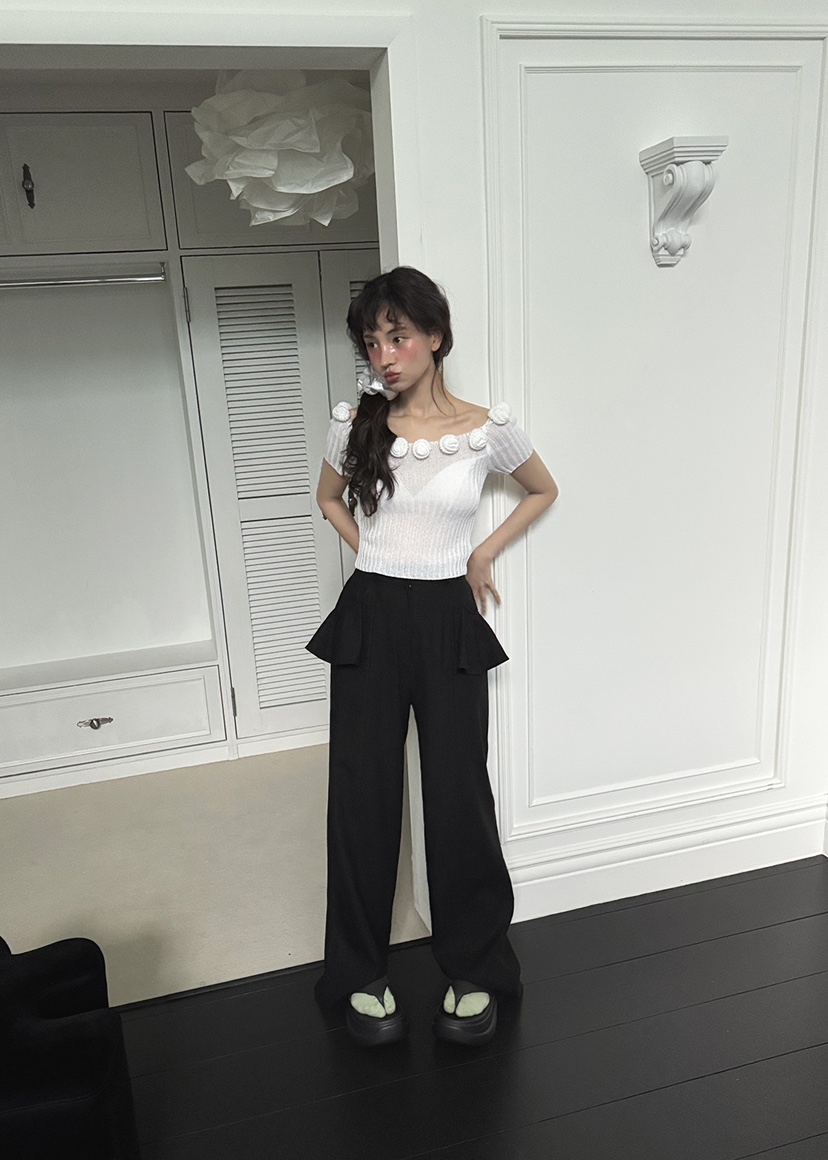 CLODE東大門實拍女士新款休閑熱賣25春夏時尚職業推薦裙褲亞麻CLODE裙褲