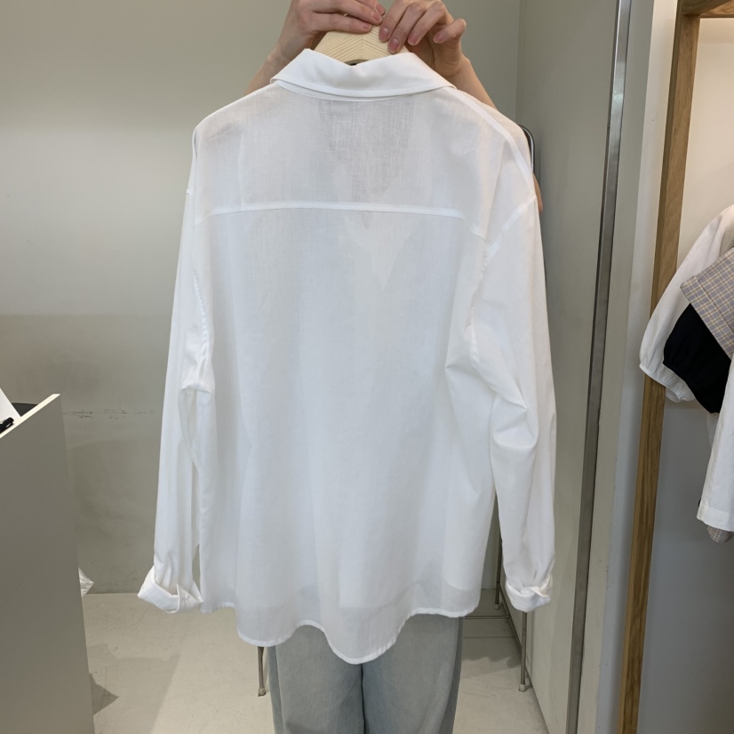 OUTRENE東大門實拍女裝新品職業時尚熱賣推薦襯衫蕾絲衫亞麻OUTRENE襯衫/蕾絲衫