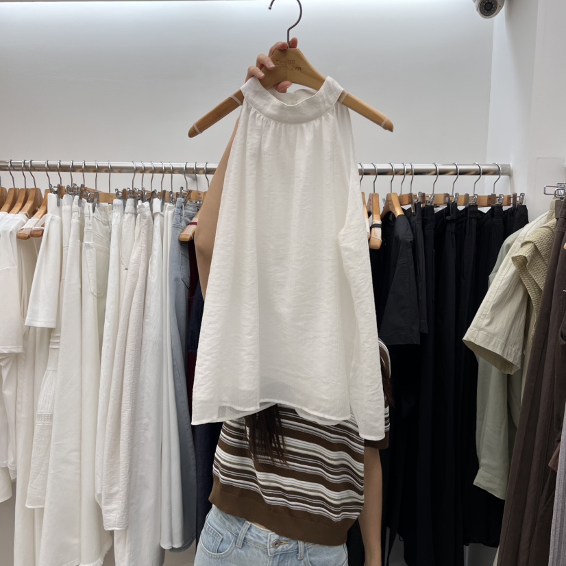 DRESS ROOM韓國直郵女裝新款職業休閑熱賣推薦吊帶背心亞麻DRESS ROOM吊帶/背心