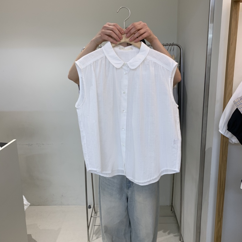 OUTRENE韓國代購女裝新款休閑25春夏推薦熱賣職業襯衫蕾絲衫OUTRENE襯衫/蕾絲衫圖色1