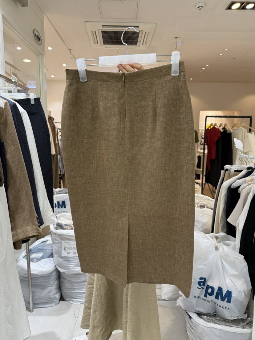 WOOD SAGE東大門直郵女士新品人氣休閑25春夏熱賣長裙亞麻WOOD SAGE長裙