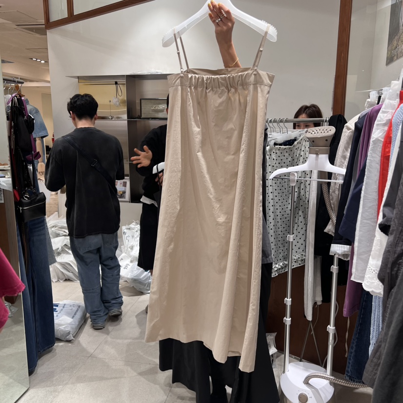 TEMPTING東大門代購女裝新款真品時尚25春夏休閑連衣裙口袋TEMPTING連衣裙