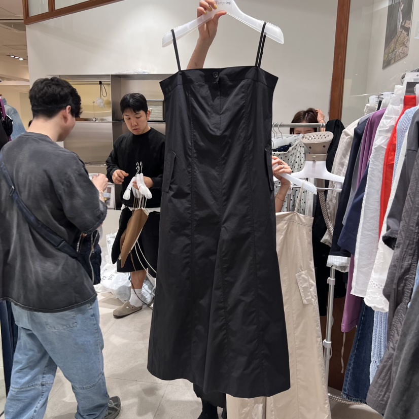 TEMPTING東大門代購女裝新款真品時尚25春夏休閑連衣裙口袋TEMPTING連衣裙圖色2