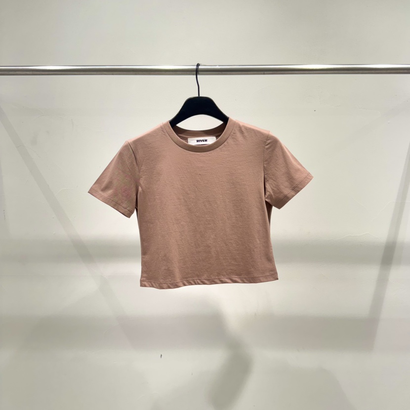 RIVER韓國代購女裝新品職業人氣時尚休閑25春夏推薦真品T恤WATER/RIVERT恤圖色2