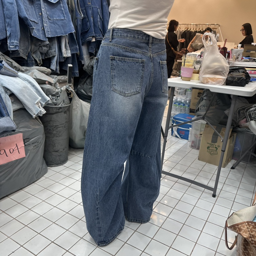 ITZEL韓國代購女裝新款熱賣25春夏真品時尚休閑人氣職業牛仔褲ITZEL牛仔褲