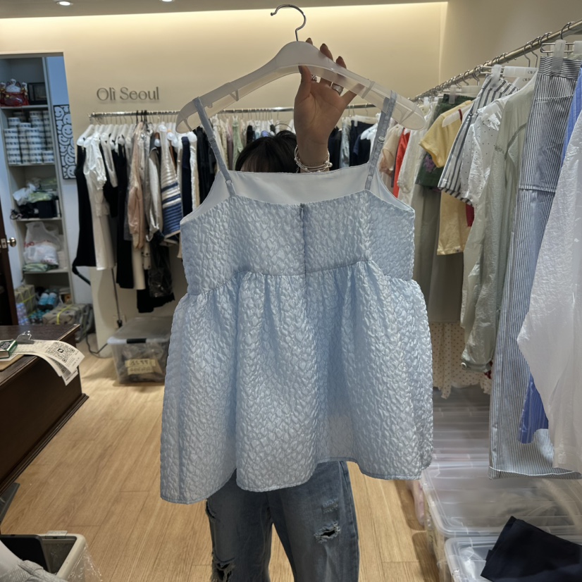 OLI SEOUL東大門代購女士新品真品25春夏推薦休閑吊帶背心OLI SEOUL吊帶/背心