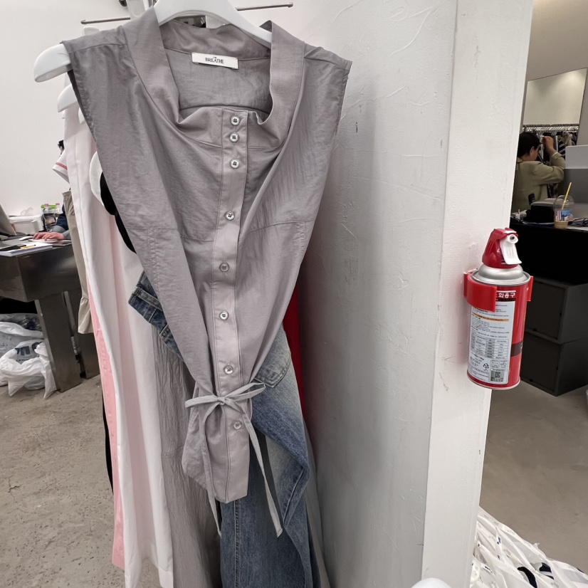 BREATHE東大門實拍女裝新品人氣真品時尚熱賣襯衫蕾絲衫尼龍BREATHE襯衫/蕾絲衫圖色3