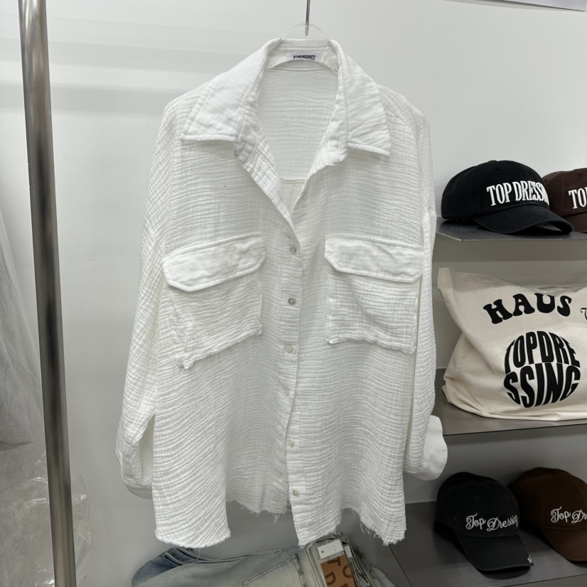 TOPDRESSING韓國代購女士新款熱賣真品時尚25春夏襯衫蕾絲衫TOPDRESSING襯衫/蕾絲衫