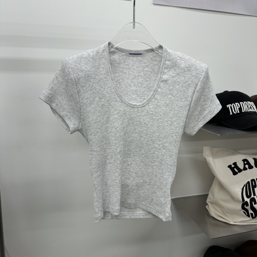 TOPDRESSING東大門直郵女士新品休閑人氣職業推薦時尚25春夏T恤TOPDRESSINGT恤圖色2