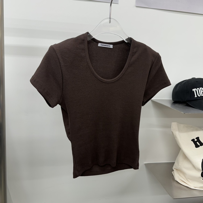 TOPDRESSING東大門直郵女士新品休閑人氣職業推薦時尚25春夏T恤TOPDRESSINGT恤圖色4