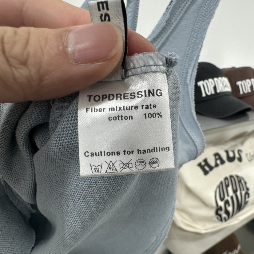 TOPDRESSING韓國直郵女裝新款25春夏休閑真品推薦熱賣吊帶背心TOPDRESSING吊帶/背心