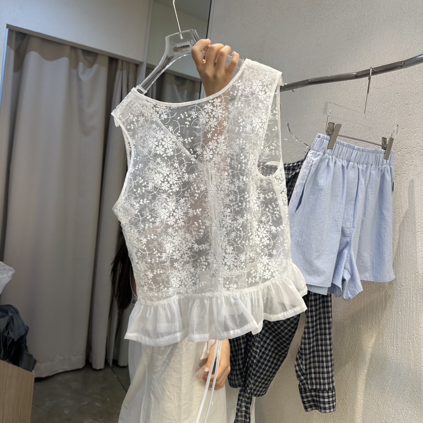 PLOVER韓國直郵女士新品25春夏熱賣人氣休閑真品推薦吊帶背心PLO_VER吊帶/背心