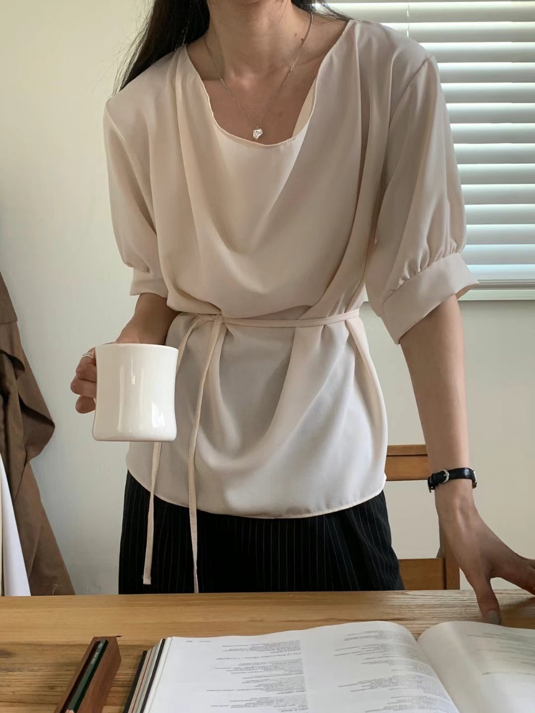 IGOTC-아가씨-T韓國直郵女士新款25春夏人氣熱賣襯衫蕾絲衫IGOTC-아가씨-T襯衫/蕾絲衫