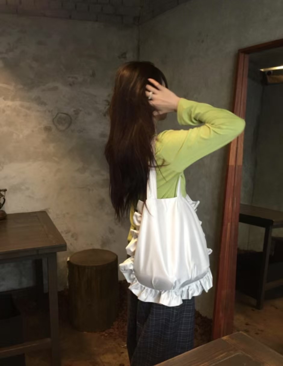 DECEMBER-디셈버-T東大門實拍女裝新款真品單肩斜跨包荷葉邊DECEMBER單肩/斜跨包