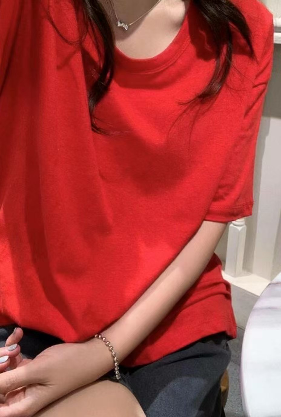 DECEMBER-디셈버-T東大門實拍女裝新品25春夏休閑時尚T恤DECEMBERT恤
