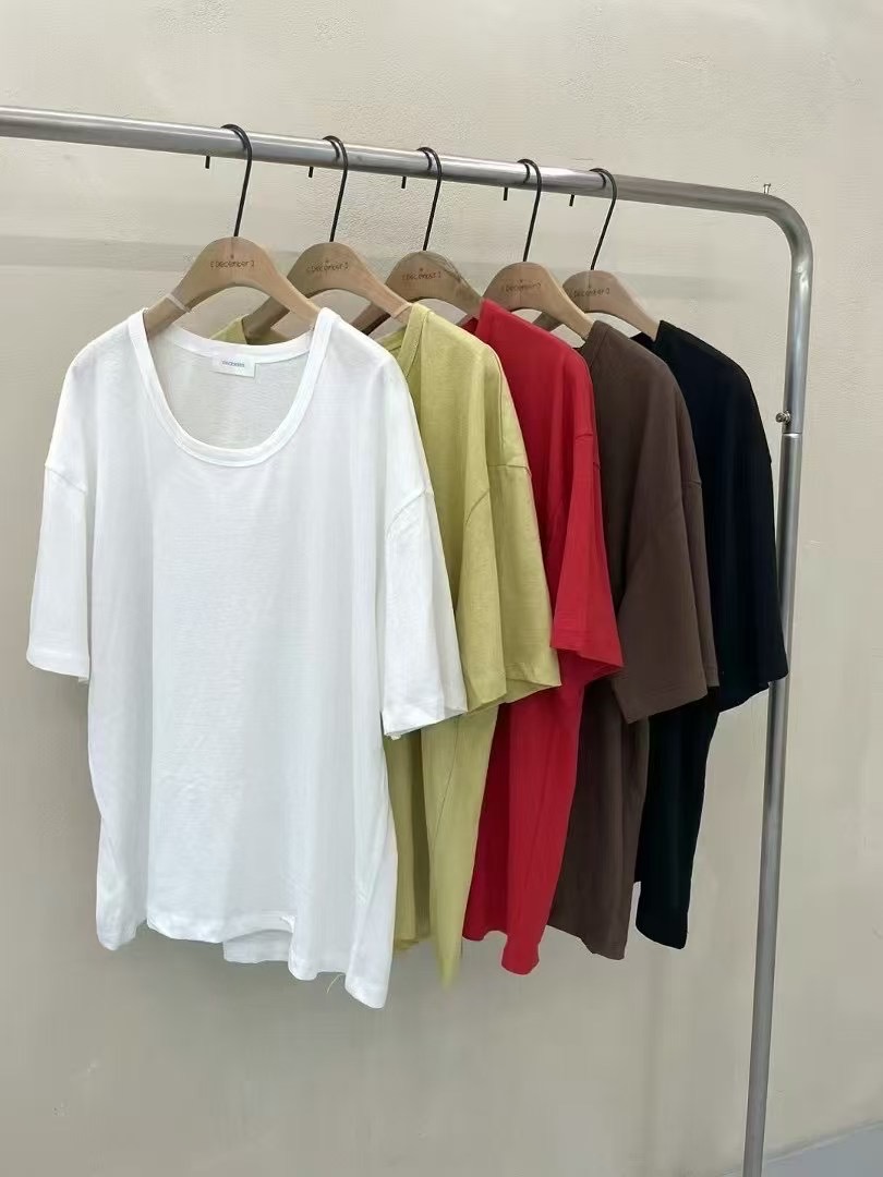 DECEMBER-디셈버-T東大門實拍女裝新品25春夏休閑時尚T恤DECEMBERT恤圖色4左四色