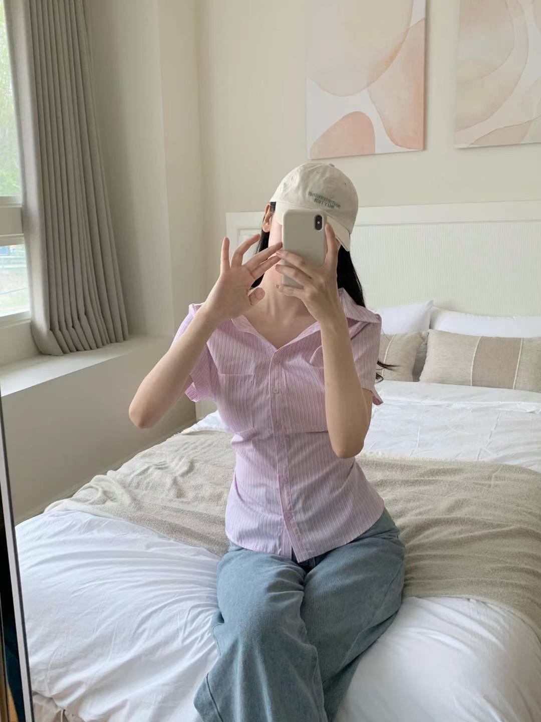 JAYDOC韓國直郵女士新款職業休閑25春夏真品人氣襯衫蕾絲衫JAYDOC襯衫/蕾絲衫