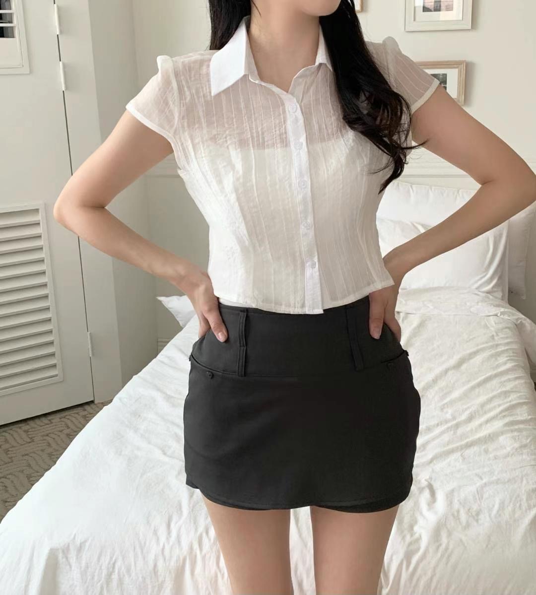 JAYDOC韓國直郵女士新品職業真品休閑人氣推薦熱賣襯衫蕾絲衫JAYDOC襯衫/蕾絲衫