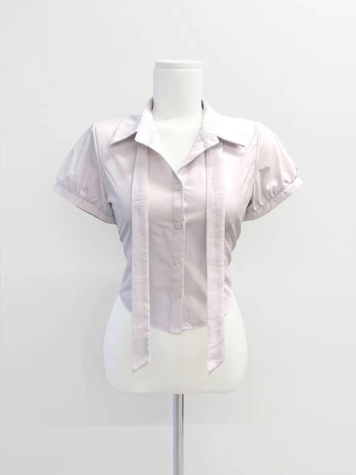 JAYDOC韓國直郵女裝新品熱賣休閑人氣真品推薦25春夏襯衫蕾絲衫JAYDOC襯衫/蕾絲衫圖色2