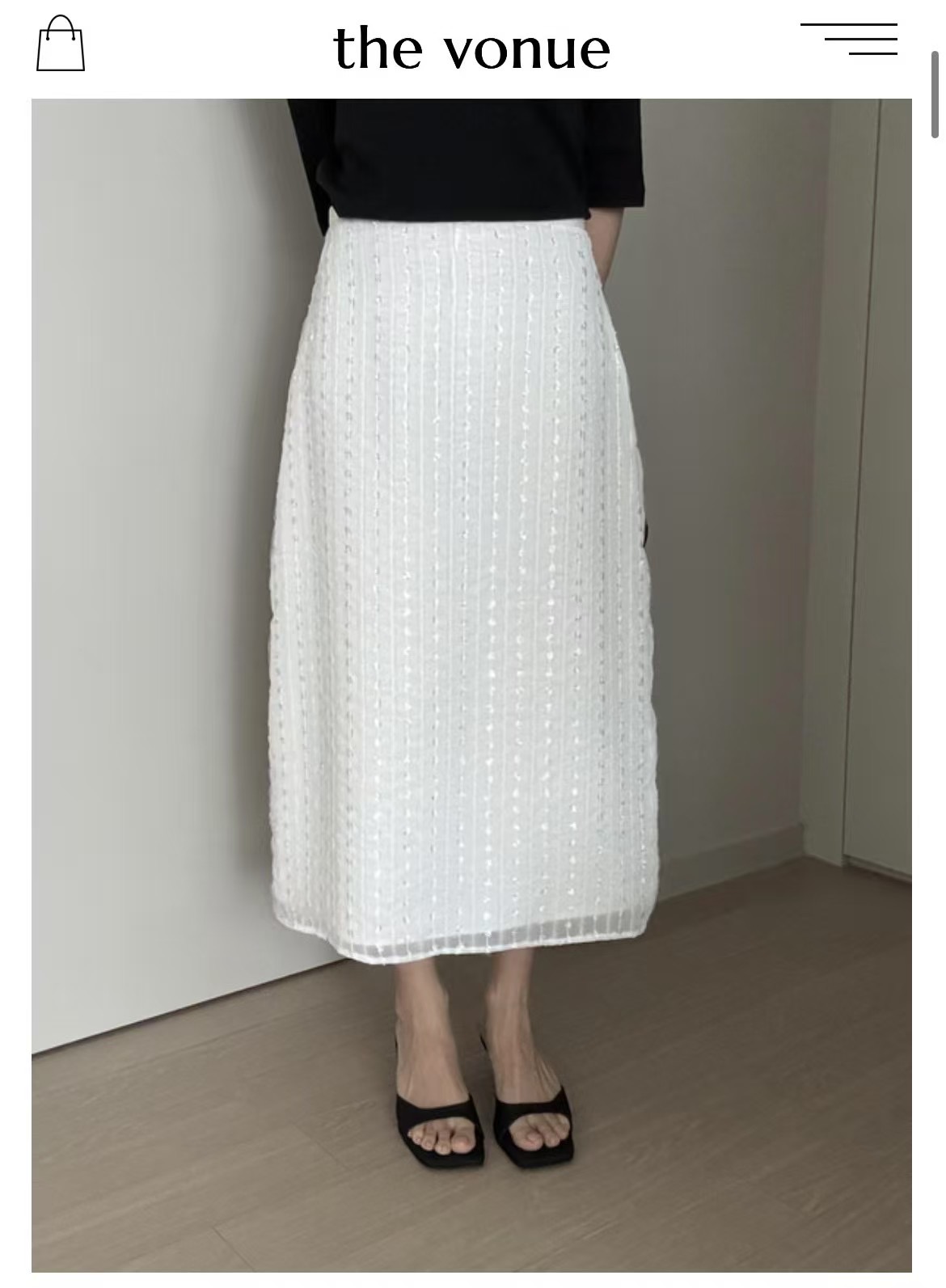 DE ONDO東大門實拍女裝新款時尚人氣真品職業25春夏熱賣長裙DE ONDO長裙圖色1