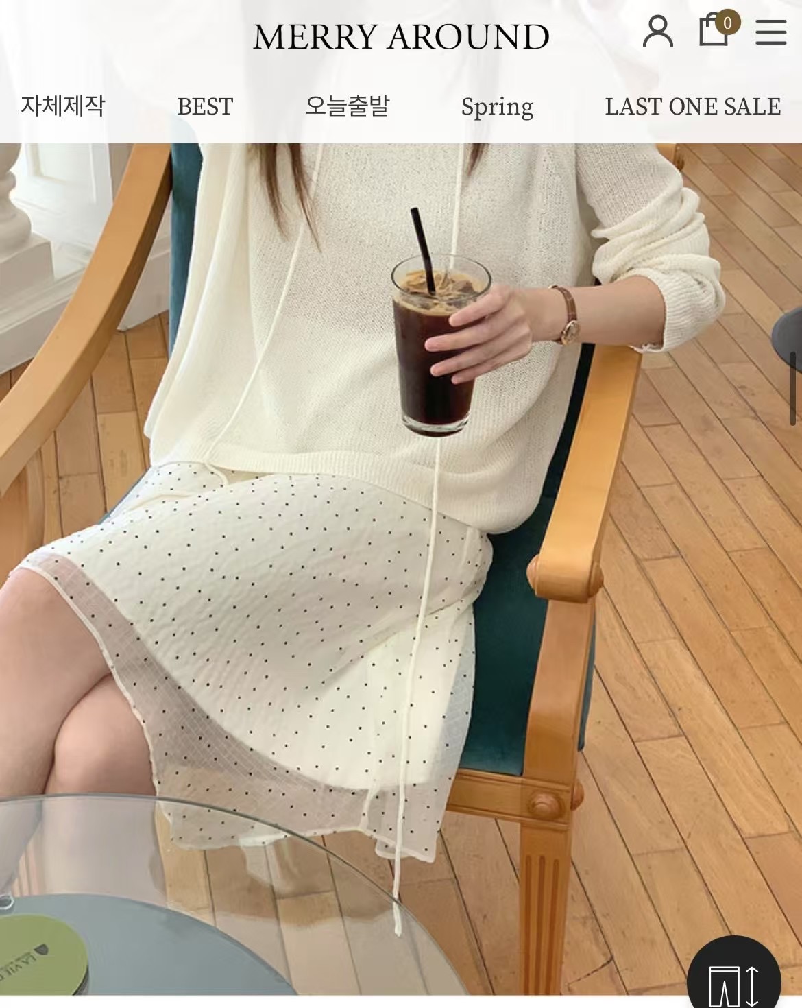 DE ONDO韓國代購女裝新品25春夏推薦職業人氣半身裙中短裙絨DE ONDO半身裙/中短裙